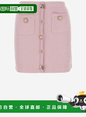 1h可退 SELF-PORTRAIT 女士半身裙 PF24128SKPPINK AW2024包臀裙