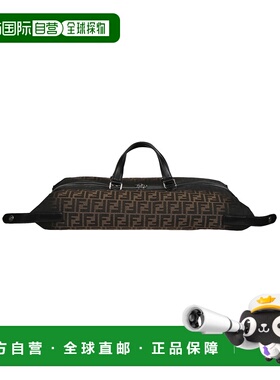 FENDI 男士单肩包 7VA638APD8F0L3T AW2024 棕色手提包旅行包