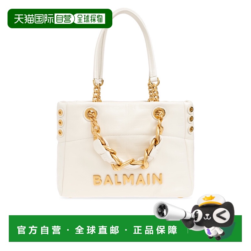 BALMAIN 女士手提包 DN0FD871LETF0DA SS2025 白色 1945 Soft 小