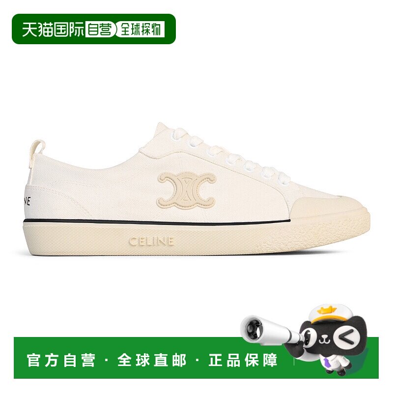 1h可退 CELINE 赛琳 思琳 25秋冬  CELB7XD6WHT 女士 休闲运动鞋