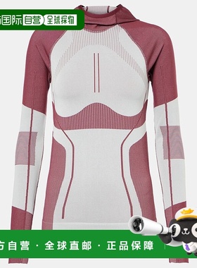 1h可退 潮奢 adidas 阿迪达斯 女士 TrueNature ski 色块连帽上衣