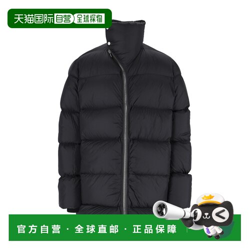 rick owens 瑞克 欧文斯 男士 黑色 Tower Turtle 羽绒大衣 RU02F