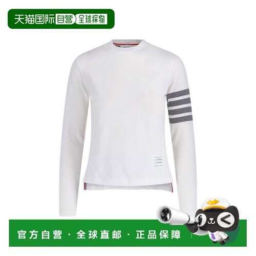 THOM BROWNE 女士T恤 FJS103G07862100 AW2025 白色长袖