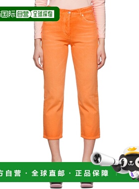 1h可退 潮奢 Msgm 女士 橙色五袋牛仔裤 3241MDP85T227258直筒裤