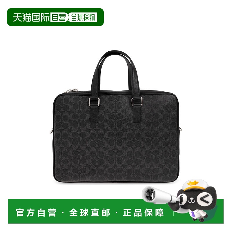 1h可退 COACH 男士手提包 CCC810OY2 AW2025 黑色 Briefcase ‘Ca