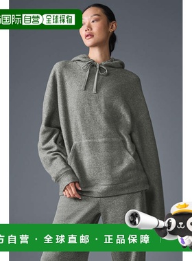 alo yoga 纯色连帽长袖卫衣 女款m3243r