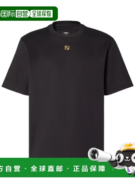 FENDI 男士T恤 FY0936AY0HF0QA1 SS2026 黑色 T-SH REG FF STITCH