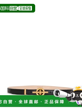 BALMAIN 女士腰带 GN1WJ217LSAX0PA SS2026 黑色 T-Bar 腰带