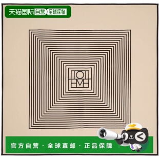 1h可退 潮奢 toteme 女士 驼色 Centered Monogram Silk 方巾 211