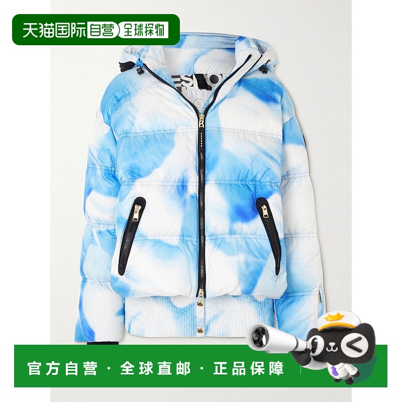 1h可退 潮奢 bogner 博格纳 女士 Kelly 连帽印花绗缝滑雪夹克 31