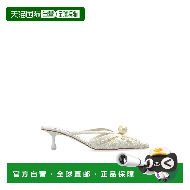 1h可退 JIMMY CHOO 女士凉鞋 SANAMULE50WOZWHITEWHITE AW2025