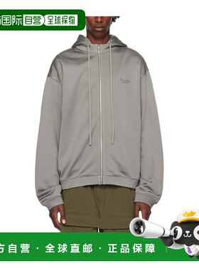 GIVENCHY 男士针织毛衣 BMJ0MU3YMB026 AW2024 灰色 徽标连帽卫衣