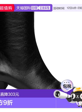 1h可退 潮奢 Marine Serre 女士 黑色踝靴 F059SS2