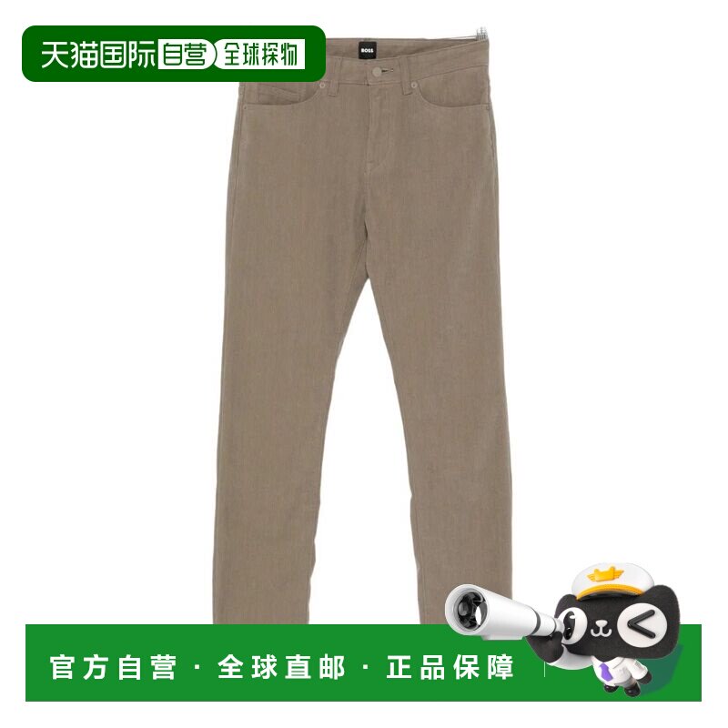 1h可退 HUGO BOSS 男士休闲裤 50549468245 AW2025 卡其色牛仔裤
