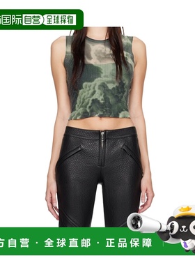 ALEXANDER WANG 女士背心吊带 1CC4241955BLACKCLEAR