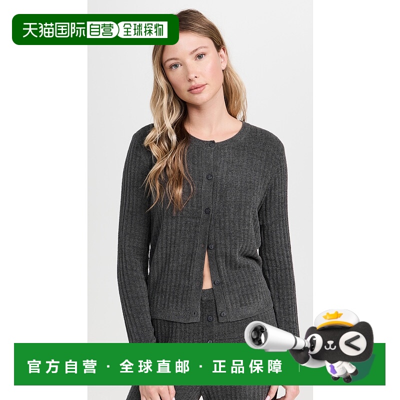 1h可退 潮奢 Barefoot Dreams 女士 CozyChic 轻身罗纹系扣针织开
