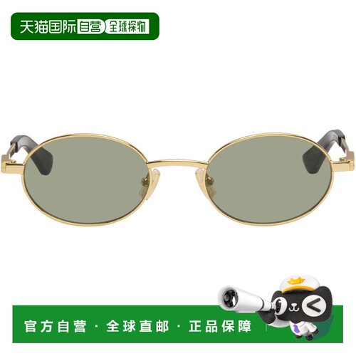 Bottega Veneta 葆蝶家 女士 金色 Stretch Metal 太阳镜 BV1470S