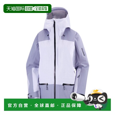 SALOMON 女士户外冲锋衣 LC2619900 SS2025 灰色 ABSOLUTE 3L 外