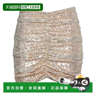 品高 女士 迷你半身裙 1h可退 舒适时尚 Pinko metal金属色 潮奢