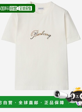 BURBERRY 女士T恤 8118971CHALK SS2026 白色