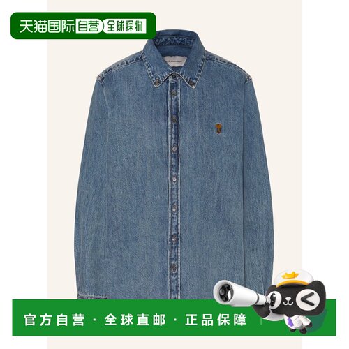 1h可退 Ami Paris 女士衬衫 100305735217000 CO 蓝色 denim shir