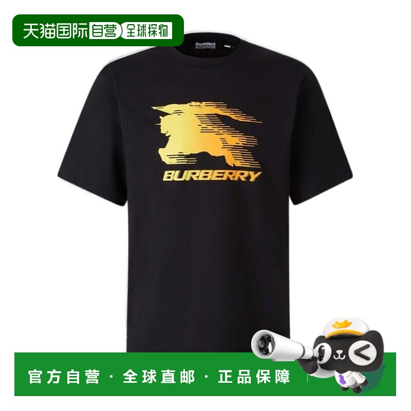 香港直邮BURBERRY 男士T恤 81326971 AW2026 黑色【付后1h可退】