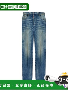 1h可退 潮奢 Dsquared2 二次方 男士 蓝色 642 牛仔裤 S71LB1699S