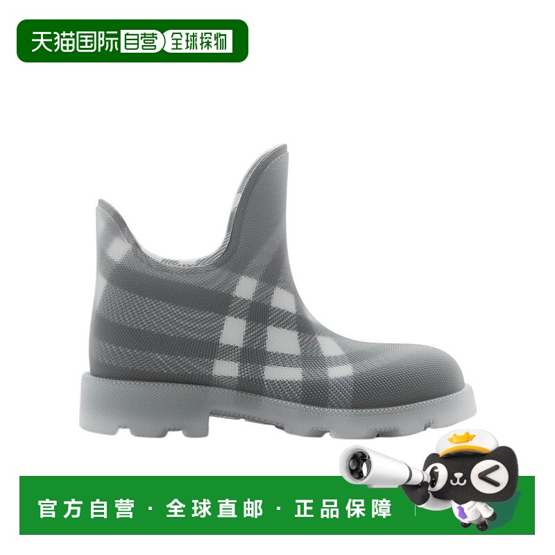 1h可退 BURBERRY 女士高跟鞋 80833821 AW2024 灰色 Marsh格纹短