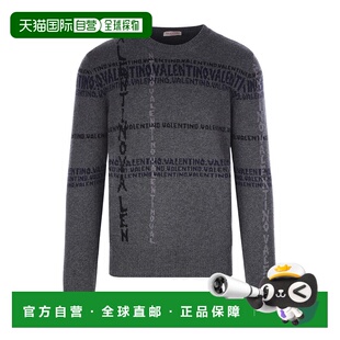 AW2022黑色羊绒男装 VALENTINO 1V3KC21F8PK6T8 针织毛衣 男士