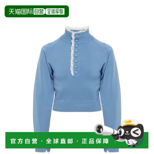 CHLOÉ 女士针织衫 CH26AMP0160040R AW2026 蓝色 Cerulean blue w