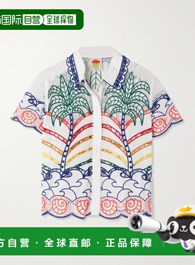 1h可退 潮奢 FARM RIO 女士 richilieu 齿纹棉质衬衫 344690L0025