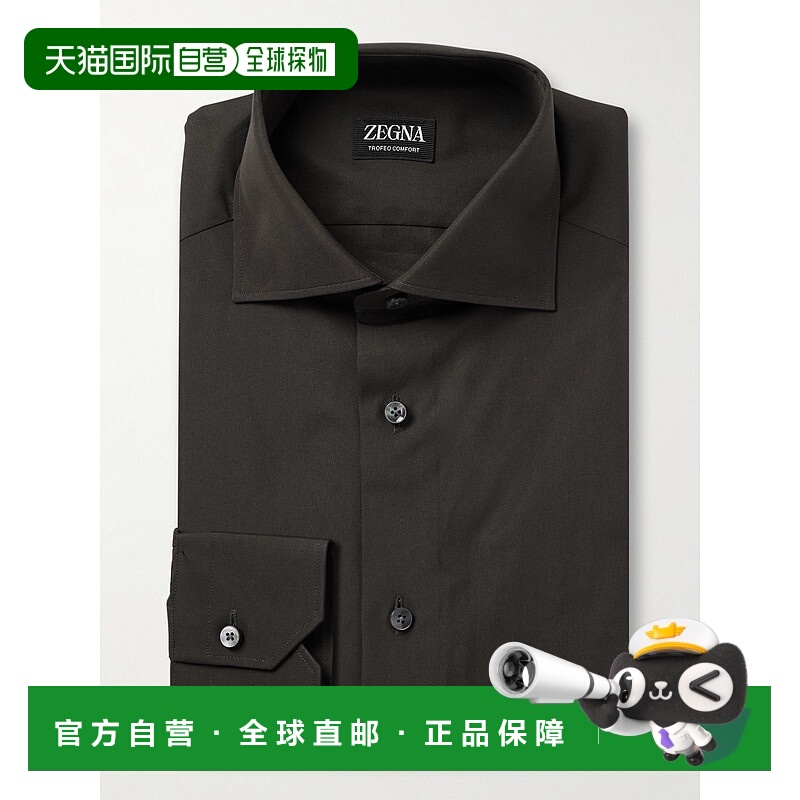 1h可退 潮奢 zegna 杰尼亚 男士 Trofeo™ 舒适衬衫 9MS0BA20106