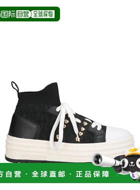 1h可退 潮奢 moschino 爱莫斯奇诺 女士 运动鞋 black黑色 舒适时