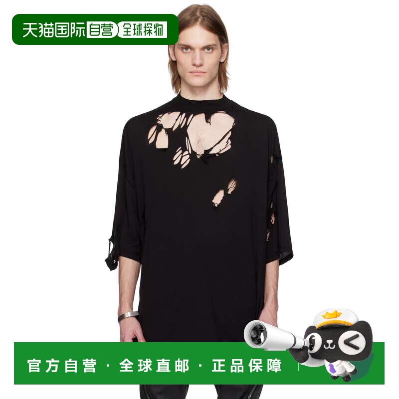 1h可退 潮奢 rick owens 瑞克 欧文斯 男士 黑色 Hollywood Tommy