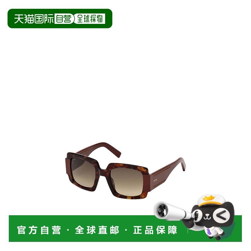 1h可退 TOD'S 女士眼镜 TO021354K SS2022 棕色 logo太阳镜