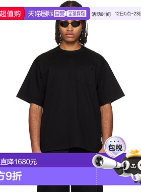 1h可退 潮奢 Sacai 男士 黑色 T 恤 SCM336 black黑色 舒适时尚
