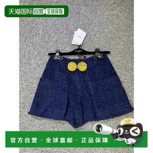 女士短裤 褶皱短裤 DF0PA280XC676BO 白色 AW2024 BALMAIN