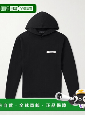 1h可退 潮奢 Jacquemus 男士 Logo-Appliqued 棉针织连帽衫 25EHO