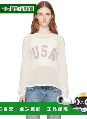 1h可退 潮奢 Guess 盖尔斯 女士 白色 Front Lettering T 恤 M4BP