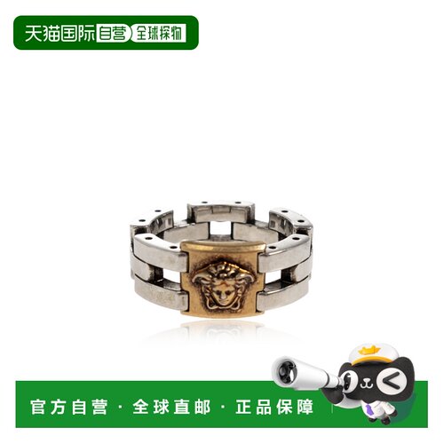 VERSACE 男士戒指 10261101A006204JSE0 银色配饰 AW2026