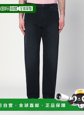 PRADA 男士休闲裤 GEP358AAO148JF0557 SS2025黑色 直筒裤