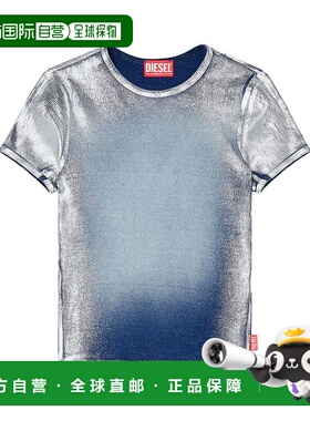 DIESEL 女士T恤 A167710NJBH01 SS2025蓝色 女装