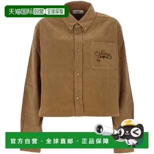 AW2025 RC06X127S07IA 棕色 长袖 CELINE 衬衫 女士衬衫