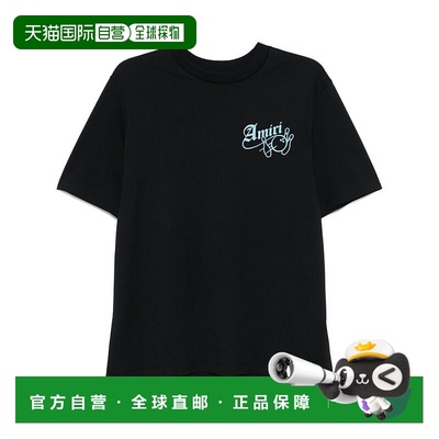 1h可退 AMIRI 男士T恤 AMJYTE1111BLACK AW2024 黑色短袖