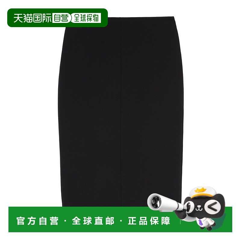 1h可退 PINKO 女士半身裙 104134A15MZ99 AW2024 黑色 拉链与开衩