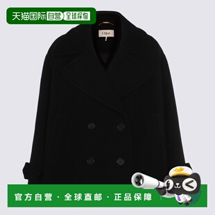 AW2025 CH25AMA96952001 黑色 Black blend CHLOÉ wool 女士外套