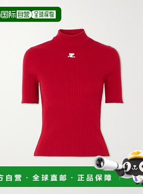 1h可退 潮奢 Courreges 女士 短袖针织衫 PERMPU026FI0001上衣