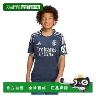 ADIDAS Real Madrid 25/26客场青少年短袖T恤 中性球衣