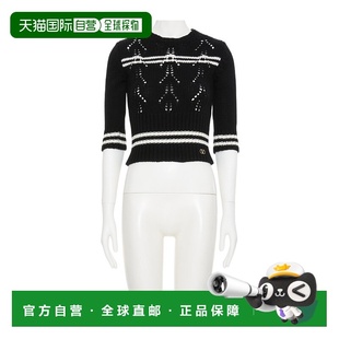 女士针织毛衣 圆领针织衫 BKC62G9630NA 白色 SS2025 VALENTINO