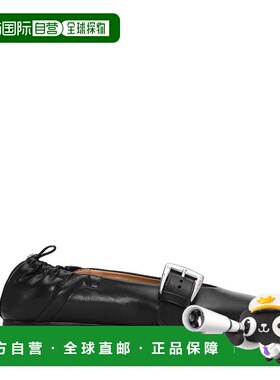 1h可退 潮奢 GANNI 甘尼 女士 蝴蝶扣带芭蕾平底鞋 S3117